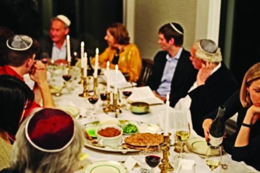 Simon Schama hosts a seder or Passover meal /Tim Kirby | Oxford Film & Television